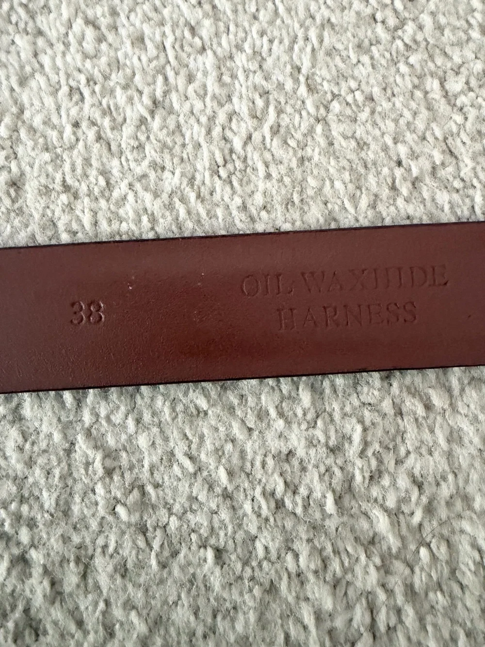 NWOT Johnston & Murphy Leather Belt in Black, Men’s Size 38, Shiny Silver Buckle